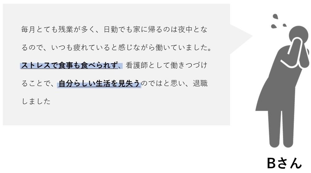 看護師　退職理由　Bさん