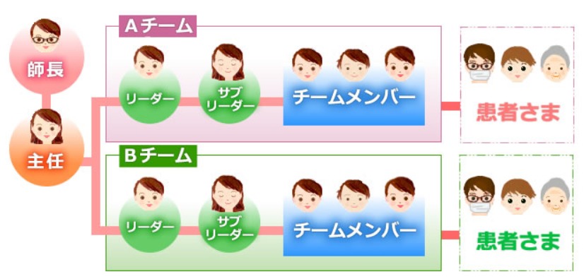 チームナーシング　図示